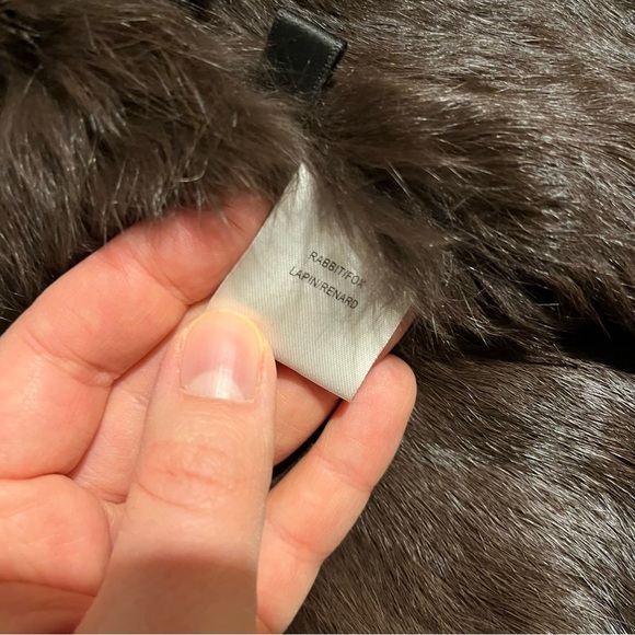 Pellessimo Paris Fur Coat Rabbit Fox Full Length Fully Lined Metallic Women’s S - Picture 9 of 15